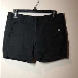 Juicy Couture Cotton twill shorts in black size 4